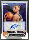 2023-24 Topps Chrome Victor Wembanyama Auto RC Rookie #CG-VW Spurs Damaged