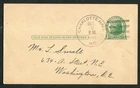1942 Charlotte Hall Military Academy MD Postal Card Homecoming Football Ball 1c