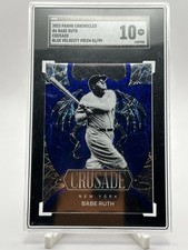 2023 Panini Chronicles Crusade Blue Velocity Babe Ruth #6 SGC 10 /99 Yankees