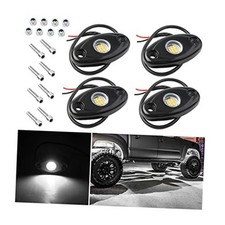 Rock Lights for Trucks, 4 Pods LED Rock Lights, IP67 Waterproof Neon Rock White