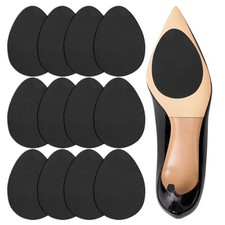 DRTMLY Non Slip Shoe Pads for Bottom Of Shoes 3.54in 2.56in, Black 12 Pcs