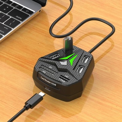 USB2.0 Dock Multiple Port For Laptop And Desktop Expand Connection Card Reader