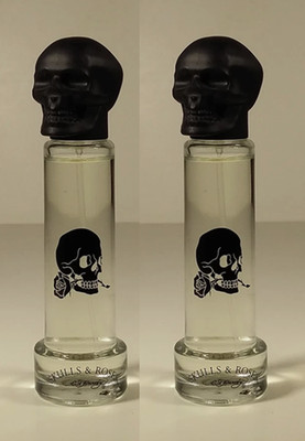Ed Hardy SKULLS & ROSES 1 oz / 30mL each EDT SPRAY for MEN *Lot of 2*