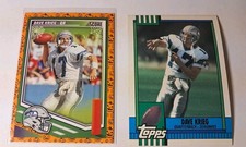 2025 Score - Dave Krieg #93 Seattle Seahawks Pumpkin Halloween Card + 1990 Topps