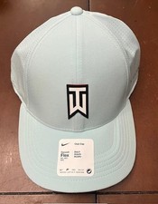 Nike Tiger Woods Fitted Hat M/L Mint Green Dri-FIT ADV Club Cap FB6454-346