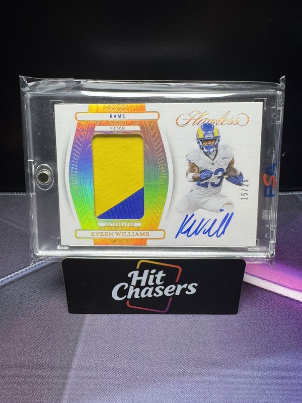 2024 Flawless Kyren Williams Patch Autograph /25 Auto Rams