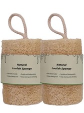 Natural Loofah Sponge 2 Packs , Unprocessed Natural Luffa Cleaning for Deep Cle