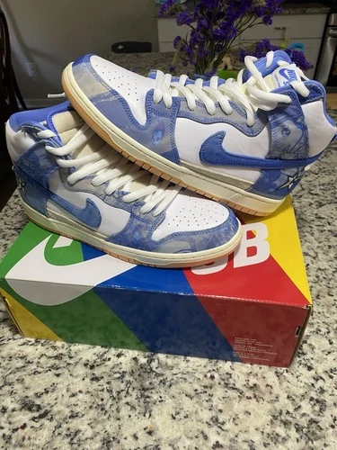 Größe 11,5 - Carpet Company x Nike Dunk SB High Blue