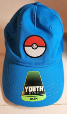 Pokemon Poke Ball Blue Youth Size Snapback Hat