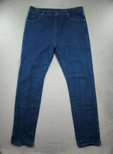 Wrangler Jeans Mens 38x38 Blue Cowboy Cut 13MWZ Western Rodeo Dark Wash Denim
