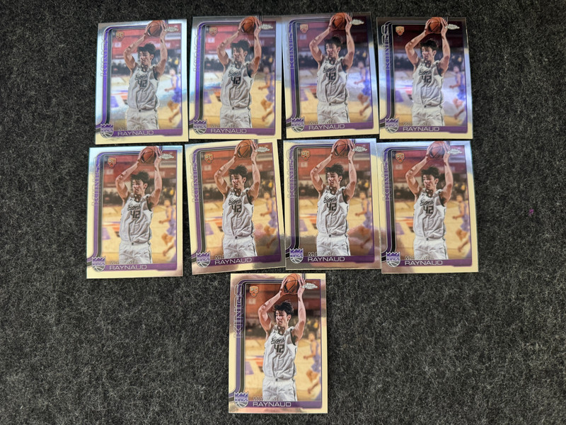 2025-26 Topps Chrome Basketball Maxime Raynaud Lot RC