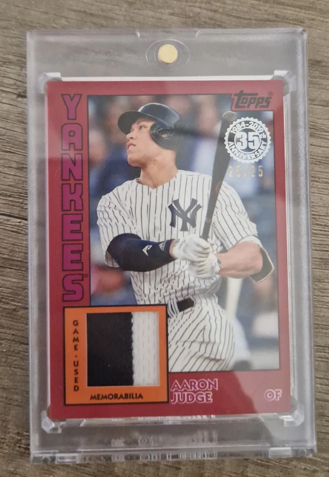 2019 TOPPS 35TH Relic RED GAME USED JERSEY AARON JUDGE 25/25 84R-AJ Yankees Card - Bild 1 von 4