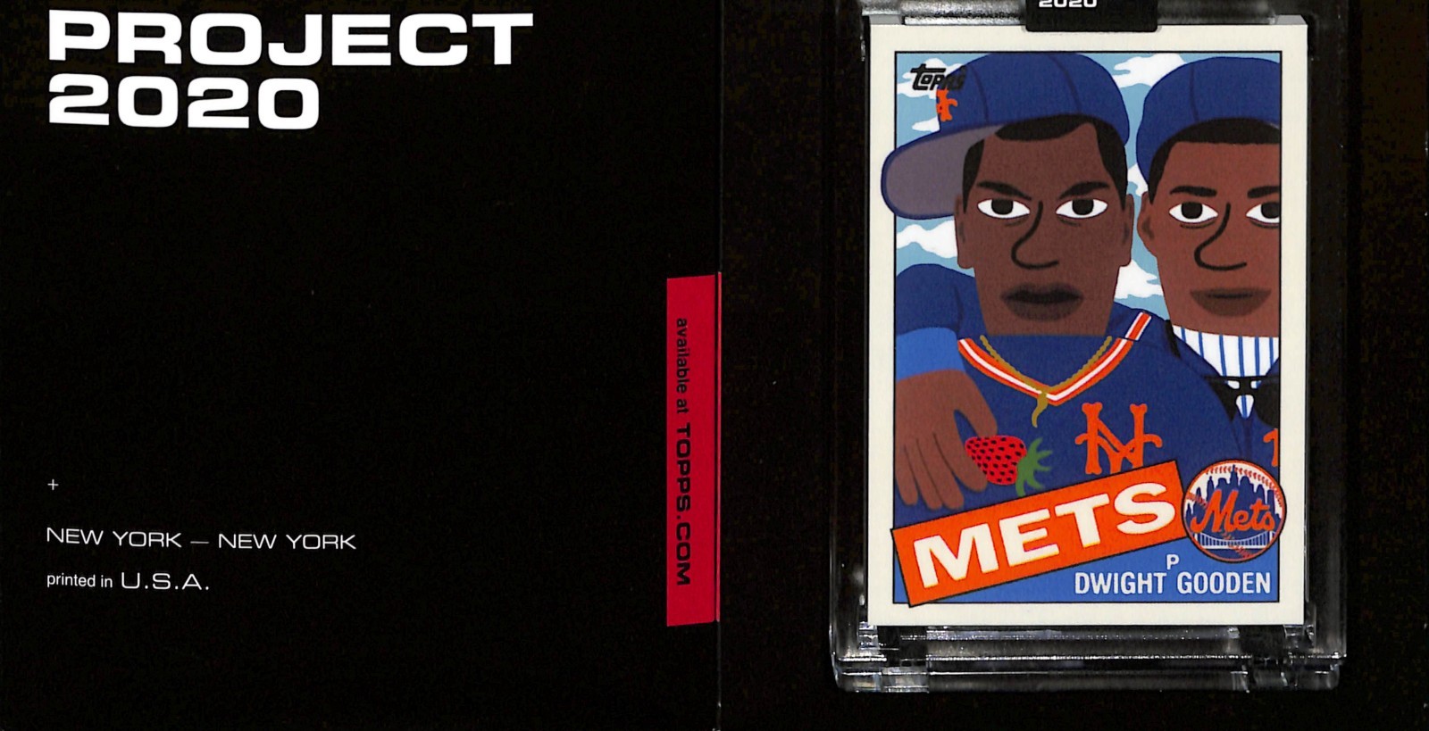 2020 TOPPS PROJECT 2020 #203 DWIGHT GOODEN - NEW YORK METS - KEITH SHORE