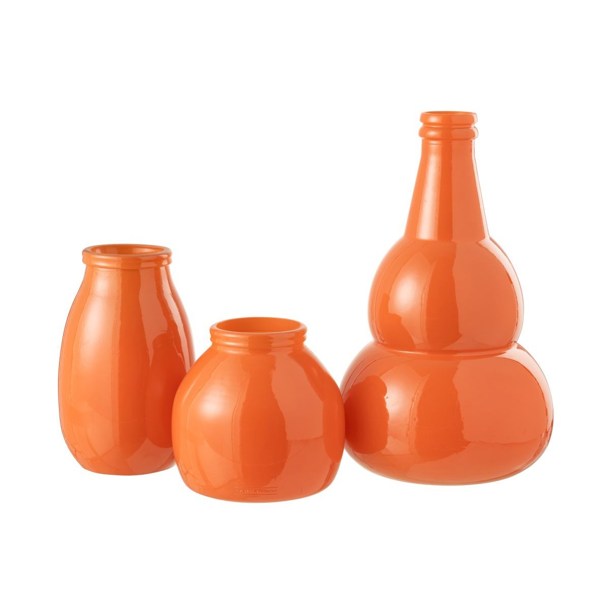 Vase en verre Cocoon 45cm orange pour décoration de table moderne - 2