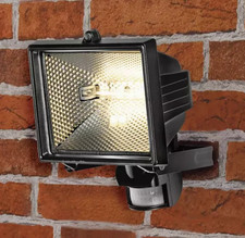 Argos Home 400W Black Floodlight & PIR - Brand new open boxes
