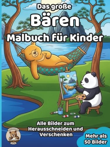 BäRen-Malbuch FüR Kinder Ab 3 Jahren, 50 Ausmalbilder, Tier-Malbuch-image