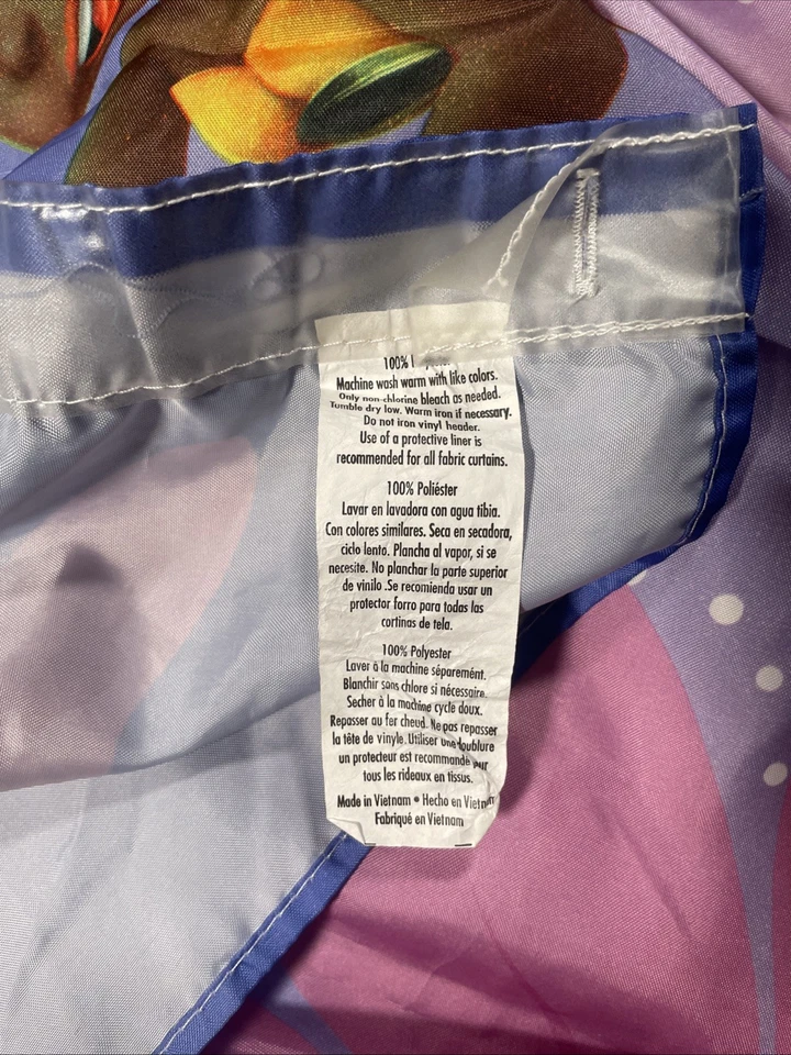 Colgadores de cortina vintage de campanilla de Disney 70" x 63" Foto 3 de 4