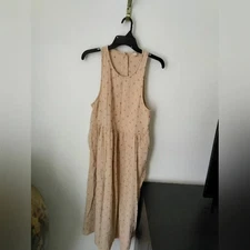 Rylee & Cru Womens Zoe Dress Sz Large Mommy & Me Tan Boho Midi Anthropologie