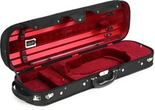 Howard Core CC500 Violin Suspension Case - Black Exterior/Wine Red Interior, 4/4