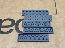LEGO Parts - Dark Bluish Gray Plate 2 x 8 - No 3034 - QTY 5