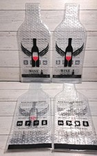 Wine Bags Reusable Travel Wine Bottle Protector Sleeve Case for Airplane Car 4pk