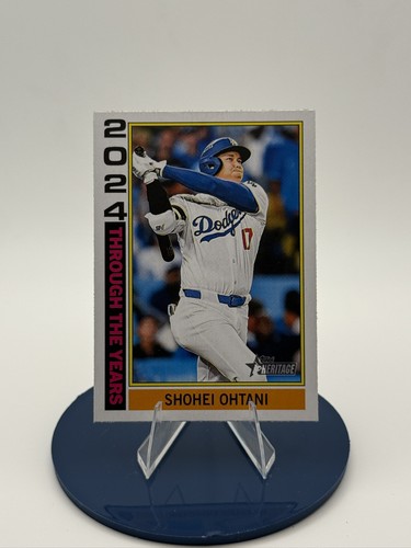 2025 Topps Heritage Shohei Ohtani Through The Years TTY-25 Los Angeles Dodgers