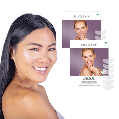 SilcSkin Silicone Eye Pads - Reusable Overnight Eye Patches, Medical-grade Si... - 第 1/8 張圖片