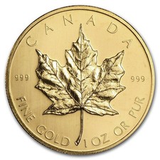 1979 Canada 1 oz Gold Maple Leaf BU 3906.26 per troy oz