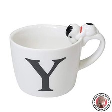 NEW Marimocraft Snoopy Mug with Figure Initial Mug/Alphabet Y PEANUTS