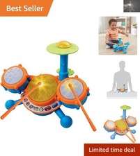 Vtech KidiBeats Drum Set for Kids - Lights  Sounds for Learning Fun