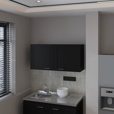 Wenge Kitchen Wall Cabinet with 2 Doors