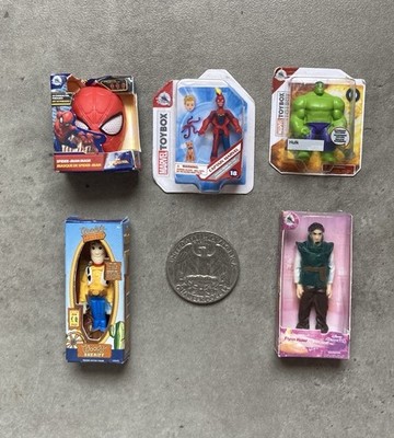 Zuru Mini Brands Assorted Mixed Lot of 5 Hulk Spider-Man Captain Marvel Disney