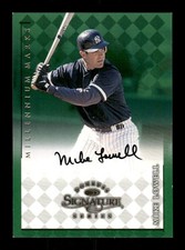 1998 Donruss Signature Series 818/ Green Mike Lowell signed autograph  Yankees B