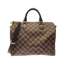Authentic Louis Vuitton Damier Speedy Bandouli re 11.8" N40590 Boston Bag ...