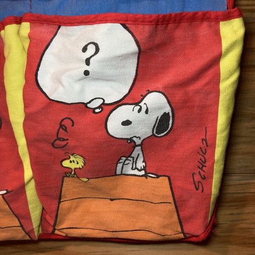 Vintage 1960s Peanuts Snoopy & Woodstock children boy girl Shoe Bag Hanger - Picture 8 of 17