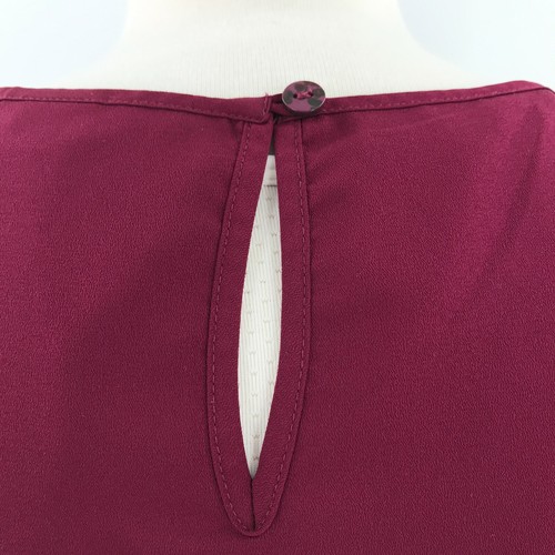 Merona Dress Womens XL Extra Large Purple Sleeveless Pullover Lined Embroidered - Picture 8 of 11