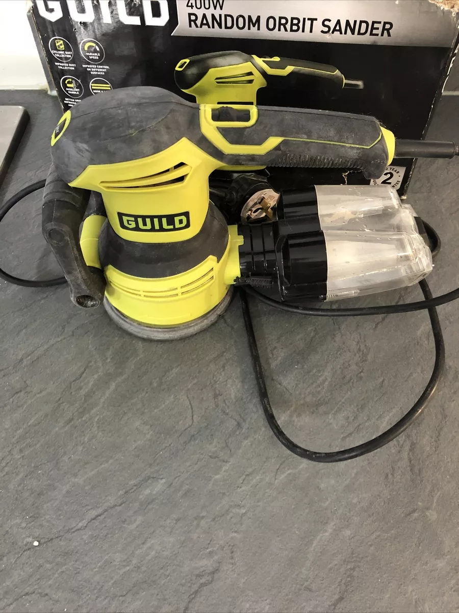 Guild Orbital Sander 400W Variable Speed Control No Sheets Plain