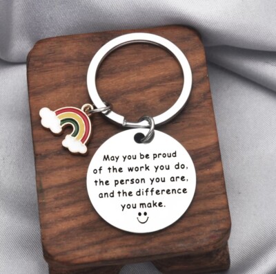  May You Be Proud Of  The Work That You Do   Keychain Perfect Appreciation Gift