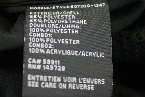 Tribal. Jeans - black faux leather jacket with mesh and sheer fabric - med - Picture 9 of 10