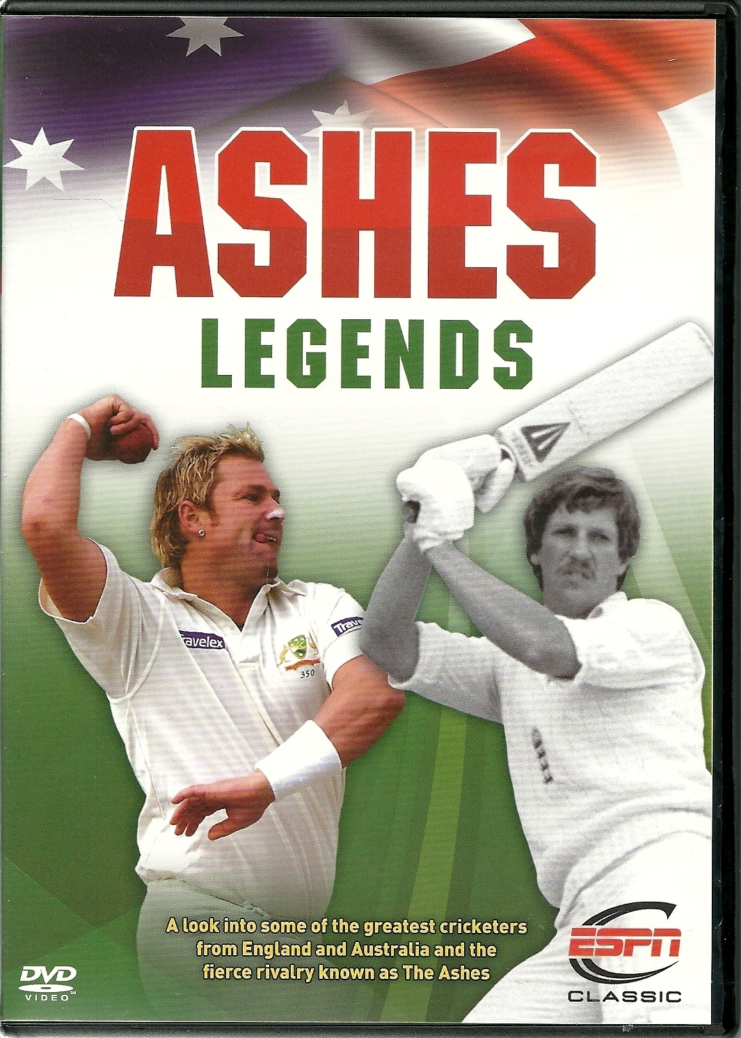 ASHES LEGENDS DVD SHANE WARNE IAN BOTHAM ENGLAND AUSTRALIA CRICKET ESPN