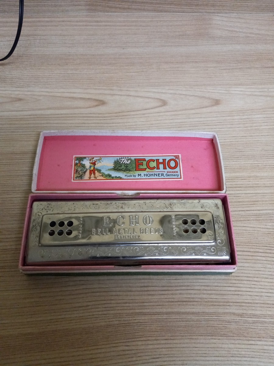 M HOHNER The Echo Harp Harmonica Double Key C/G Germany w/ box | eBay