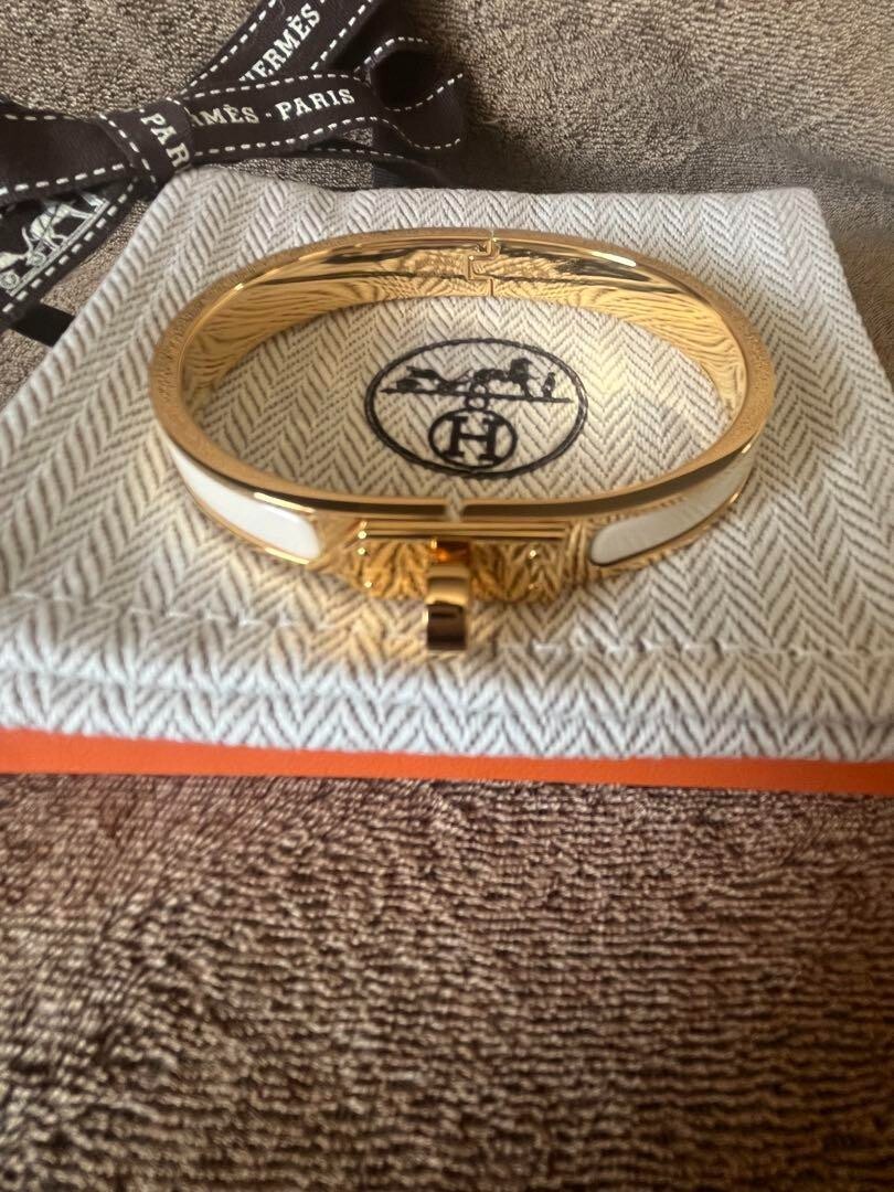 Hermes Enamel Bracelet Mini Click Kelly with Protective Film