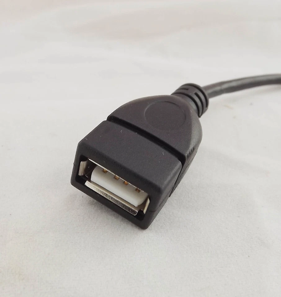 10x USB 2.0 A Female To USB 2.0 B Female Socket Panel Mount Extension Cable 50cm - Image 4 of 4