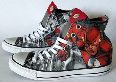 dc comic flash converse shoes