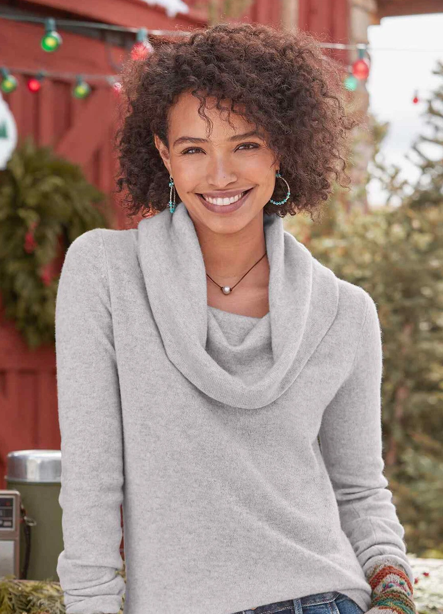 Gray cowl hotsell neck sweater
