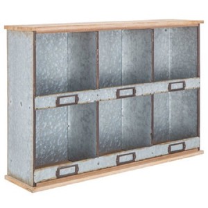 Galvanized Metal Wall Organizer Shelf Rustic Vintage Home Decor | eBay Galvanized Metal Wall Organizer Shelf Rustic Vintage Home Decor | eBay