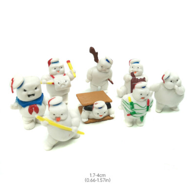 8PCS Ghostbusters Afterlife Mini Puft Set Bobblehead Headknocker Figur Spielzeug