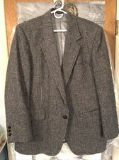 Grey Checked Vintage Blazer, 80s