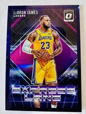 LeBron James 2018-19 Panini Optic Express Lane Insert Purple Holo Prizm