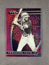 2021 Panini Chronicles Titan #12 Fernando Tatis Jr /99 Purple Mojo Prizm